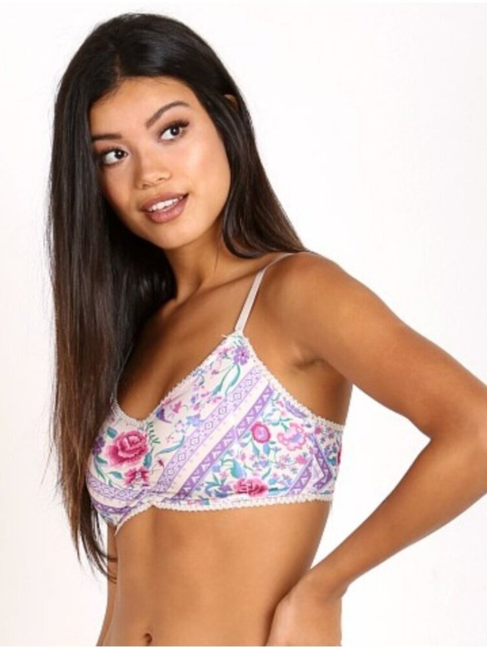 Spell & the Gypsy Babushka Lavender‎ Bralette Bra Medium - Picture 3 of 7